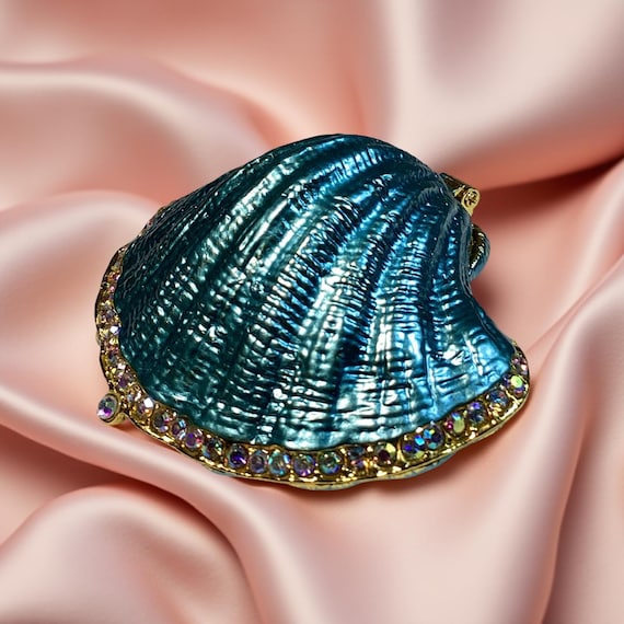 Seashell trinket box, scallop shell, shell gift - image 2