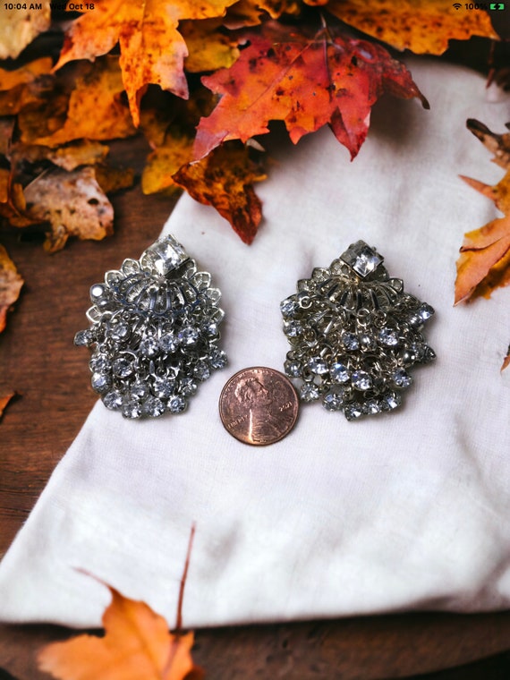 Vintage crystal earrings, cascading earrings, cry… - image 5