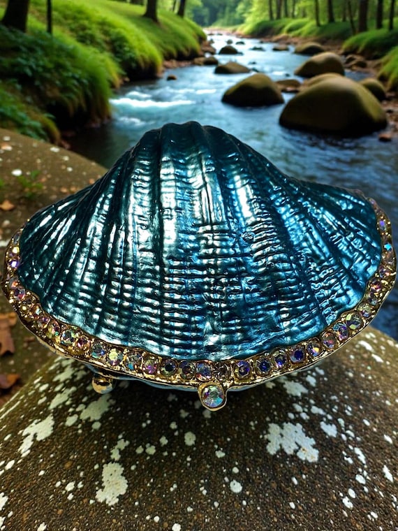 Seashell trinket box, scallop shell, shell gift - image 6
