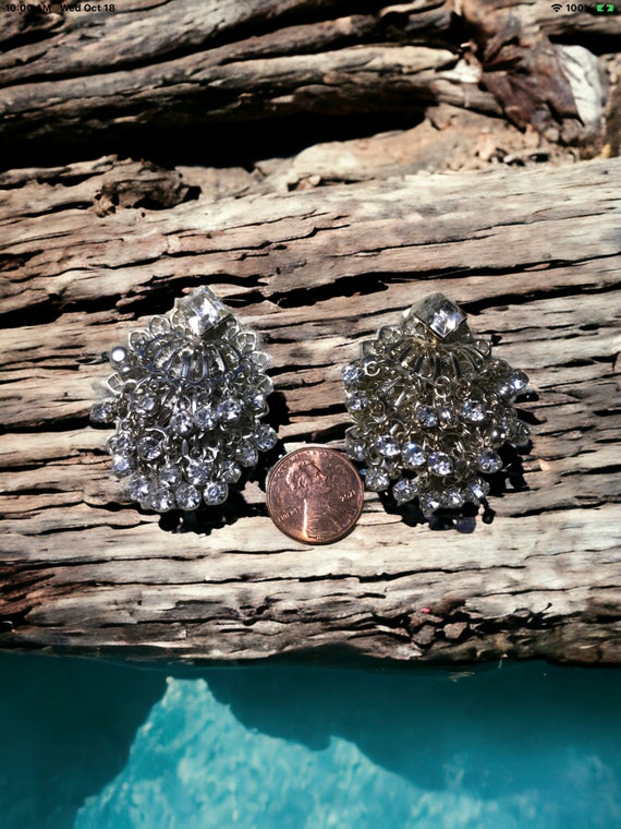 Vintage crystal earrings, cascading earrings, cry… - image 7