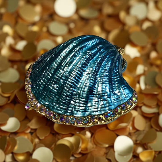 Seashell trinket box, scallop shell, shell gift - image 7