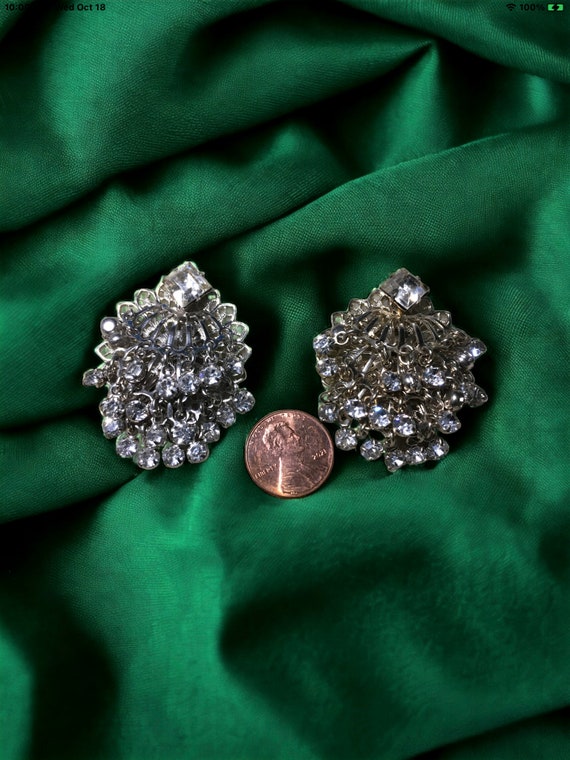 Vintage crystal earrings, cascading earrings, cry… - image 6