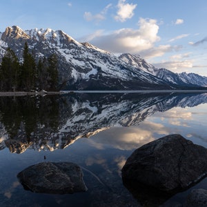 Morgen-Sonnenaufgang-Reflexion im Grand Teton National Park. Digitaler Download