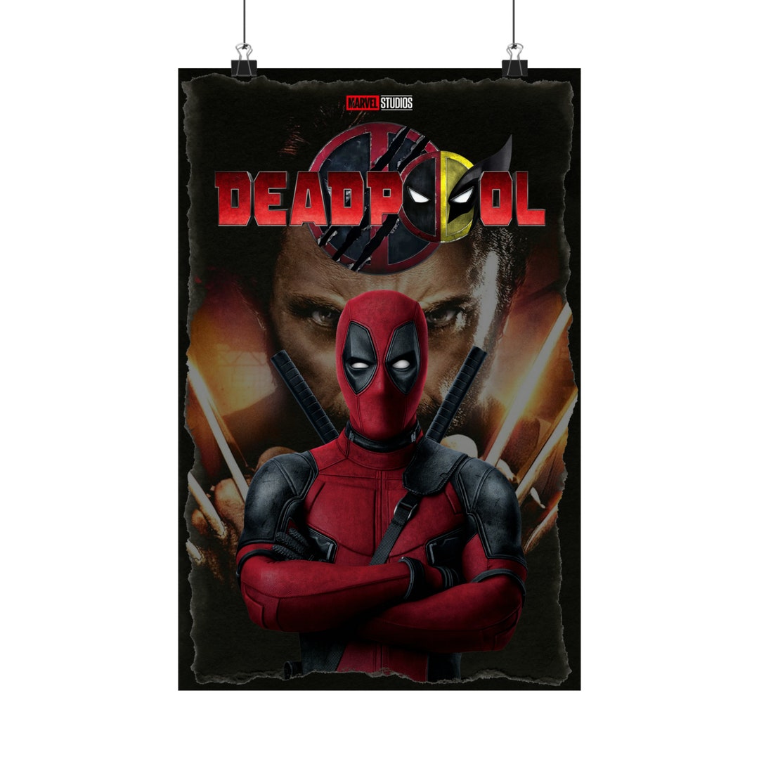 Deadpool 3 / Ryan Reynolds / Hugh Jackman Marvel Movie Poster 