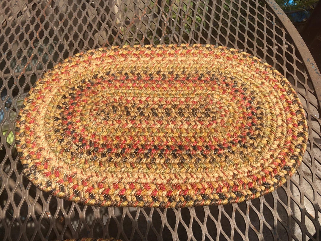 Primitive Earth Tone Tablerug/candle Rug/placemat - Etsy