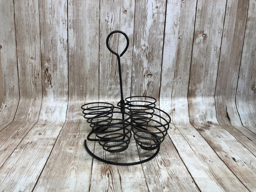 Wire Egg Rack Vintage Wire Egg Holder for Four Eggs With Handle - Etsy