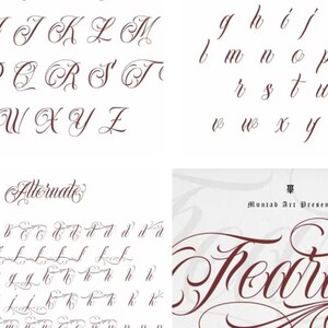 Tattoo Fonts Bundle: Vintage Lettering for Logos & T-shirts - Etsy
