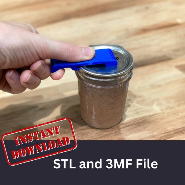 STL File Canning Jar Opener, Magnetic  Canning Tools, Canning Storage, Canning Opener, Magnetic 3D Printed