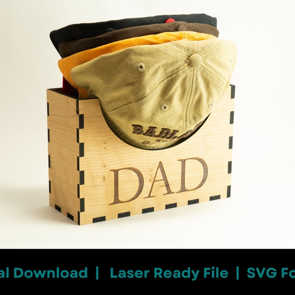 Personalized Hat Holder Digital Download | Laser cut SVG File