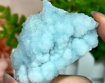 Natural Rare Blue Aragonite Specimen,Crystal Raw Blue Aragonite,Rare Mineral Specimens,Healing Spirituality