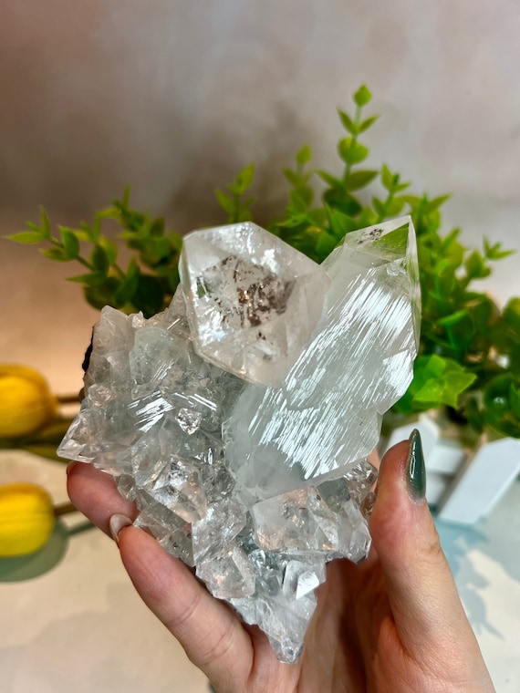 Rare Exceptional Quality Graduated color Rutilated Clear Quartz Base Cut Points Rare Exceptional Quality Graduated color Rutilated Clear Quartz Base Cut Points