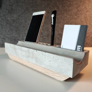 ORGANIZ3R / Concrete / Desk / Pen holder / Organiser