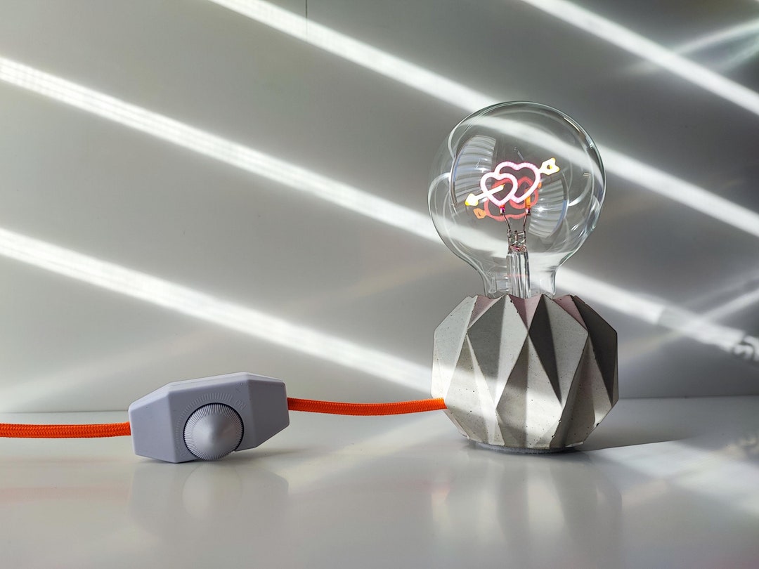 Concrete Lamp Luxe Inlove Small Table Lamp Concrete Lamp Desk Lamp