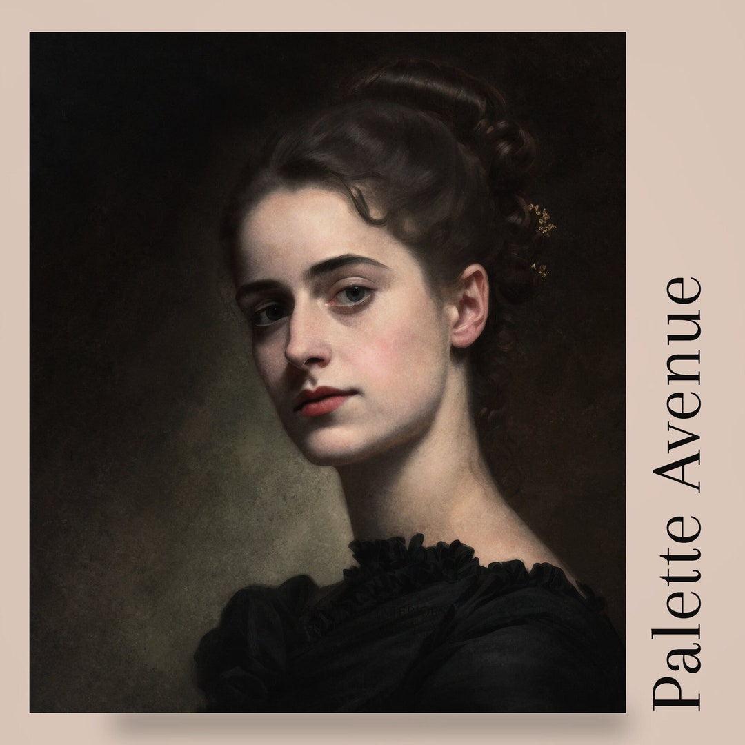 Wall Art, Victorian Vintage Portrait Woman, Digital Download. Etsy