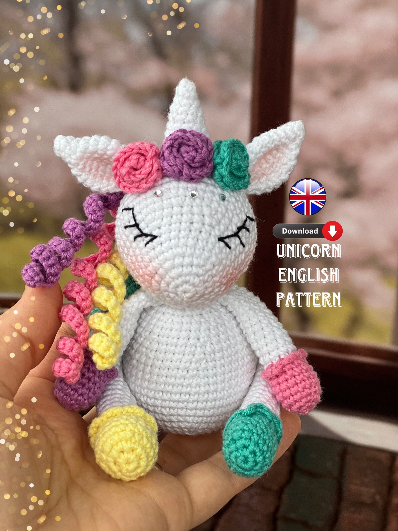 Unicorn Pie English Pattern , Crochet Unicorn - Etsy
