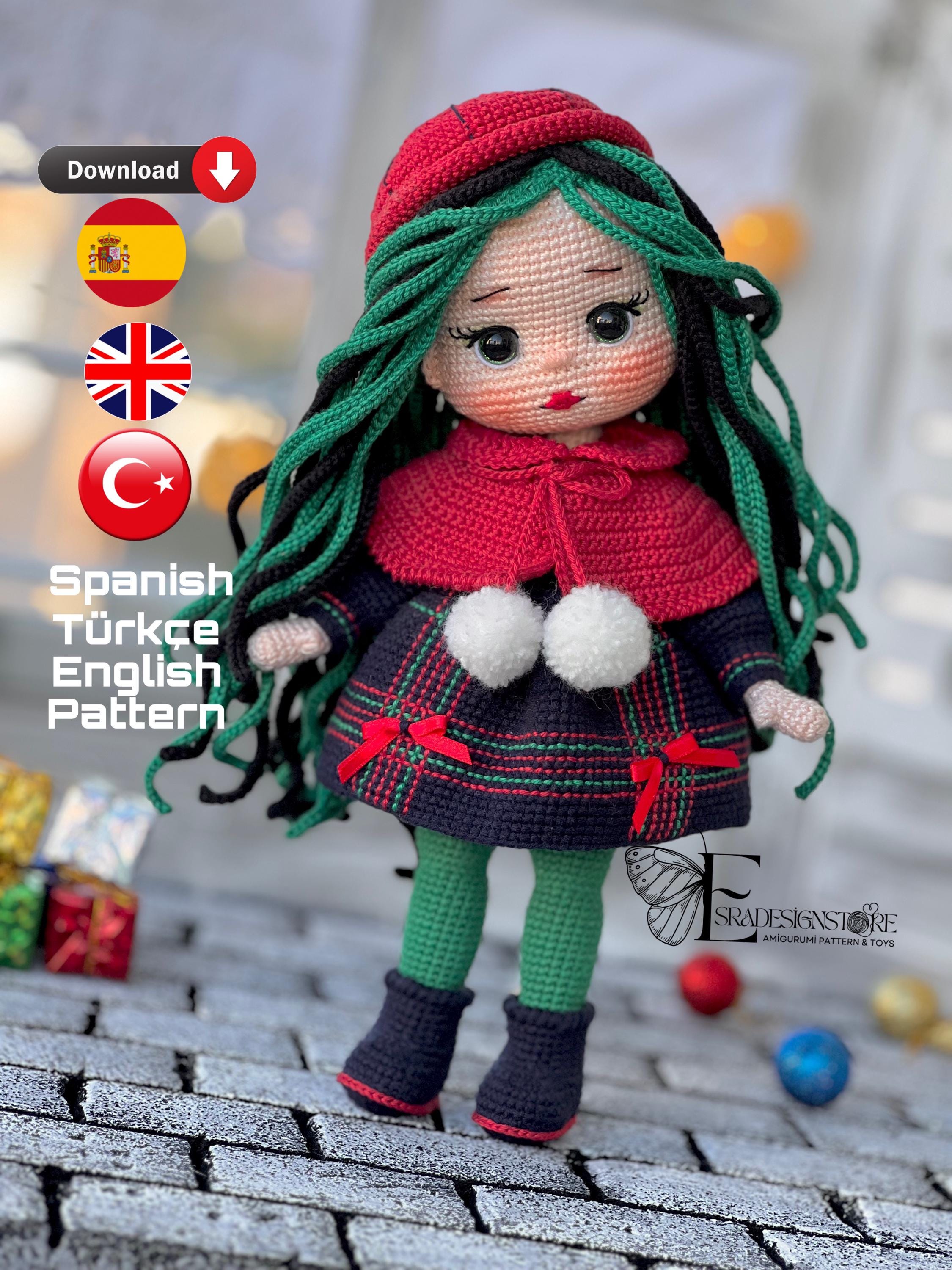 Lara Doll Crochet Pattern: English Amigurumi (PDF Pattern)