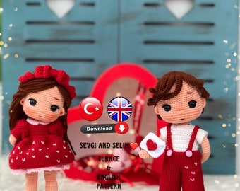 Modèle anglais Sevgi et Selim, modèle turc, modèle au crochet