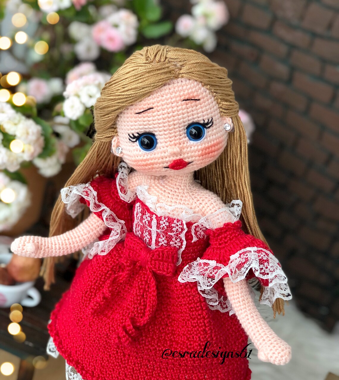 Amelia Doll English Pattern Doll Pattern Crochet Doll Pattern Etsy