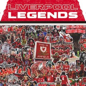 Signed 1999 Liverpool FC Legends Poster – Limited Edition LFC Collage of Iconic Moments & Historic Scenes | Football Art Print