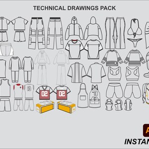 30+ Streetwear Vector Mockups Pack, Editable Clothing Vector Mockups ...