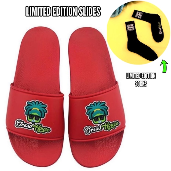 Athletic Designer Slides Comfortable Socks Slip on Shoes Pool