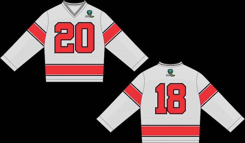 Long Sleeve Mesh Jersey Mock up Editable 2D Tech pack Streetwear Clothing Vector template Wide fit Adobe Illustrator, PNG, SVG, PDF,cdr File