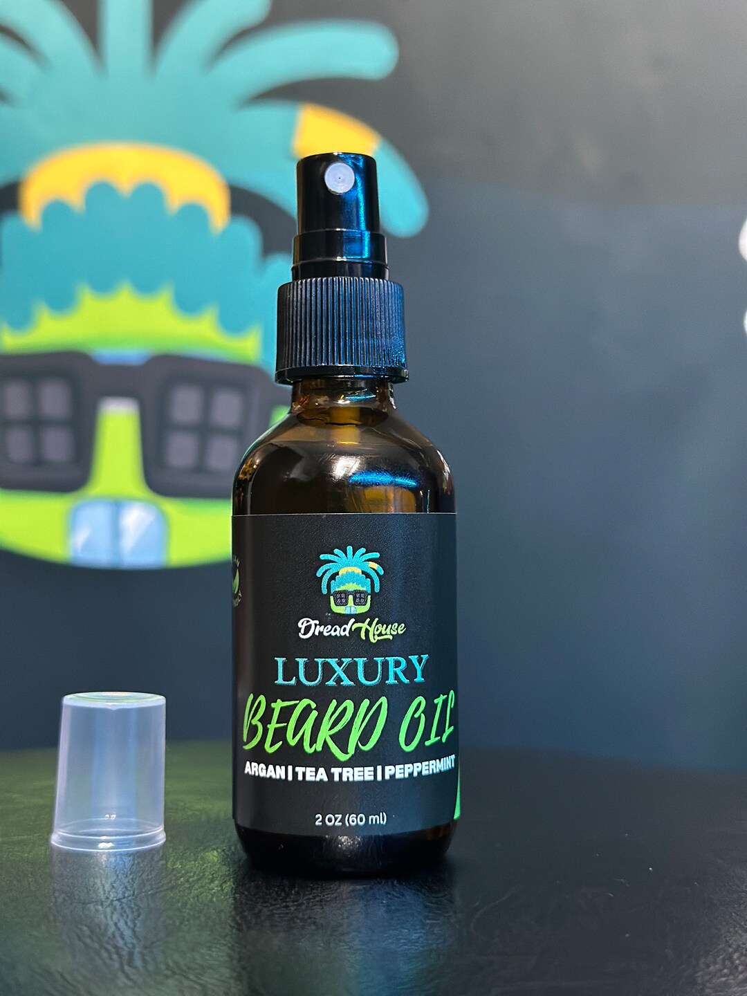 Artistic Tea Tree Oil For Beard Landscape Illustration Artistic Tea Tree Oil For Beard Landscape Illustration