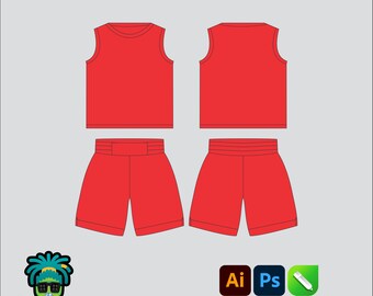 Boxing Singlet Set Mock up Editable 2D Mbl Tech pack Streetwear Clothing Vector template Wide fit Adobe Illustrator, PNG, SVG, PDF,cdr Files