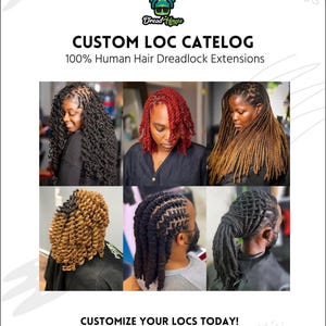 Custom Loc Extensions Price Quote and Consultation for Handmade Natural Locs in Different Lengths and Colors Get a Custom Pricing Estimate
