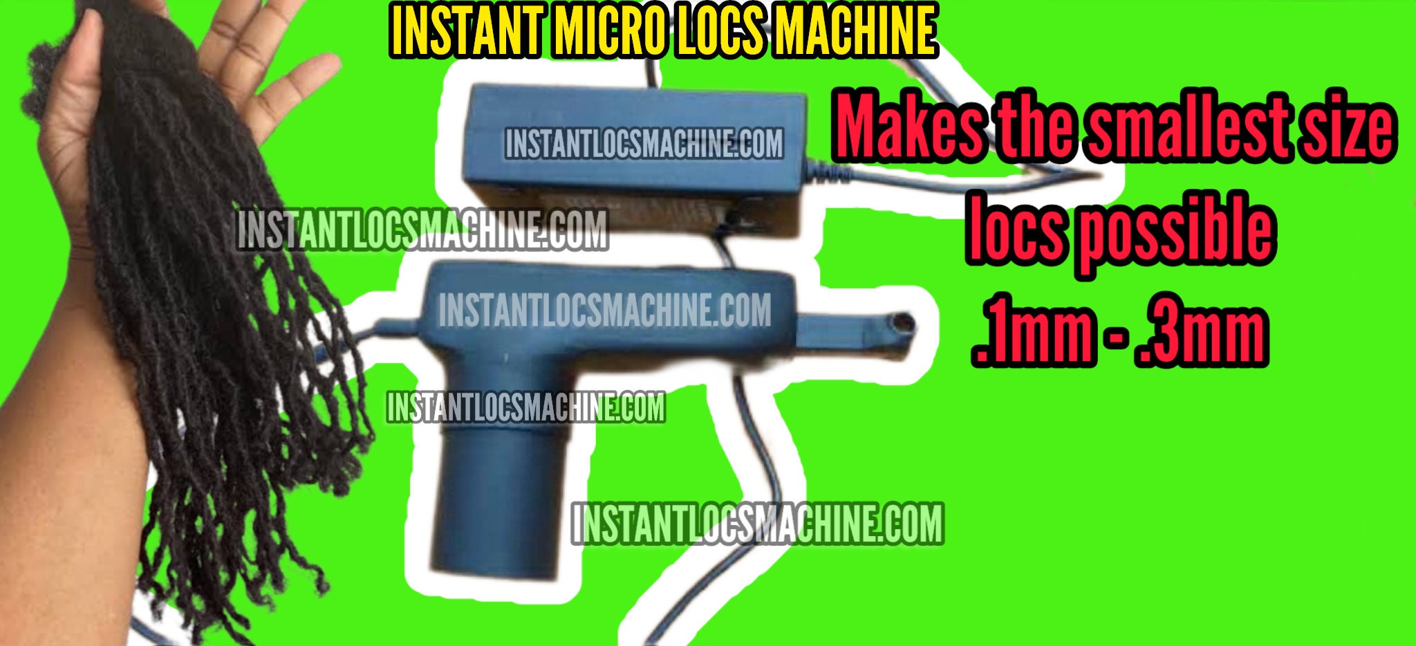 Instant Locs Machine Micro Loc Machine Skinny Sister Loc Machine Skinny  Small Loc Extensions Tool Brother Locs Crochet Method Loc Machine 