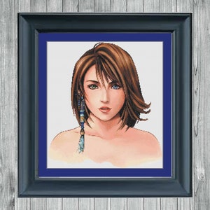 Yuna Portrait Final Fantasy X Kreuzstichmuster PDF-Download