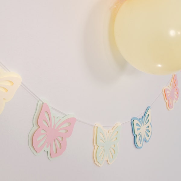 Schmetterling Girlande Deko Geburtstag Ostern Jubeltag
