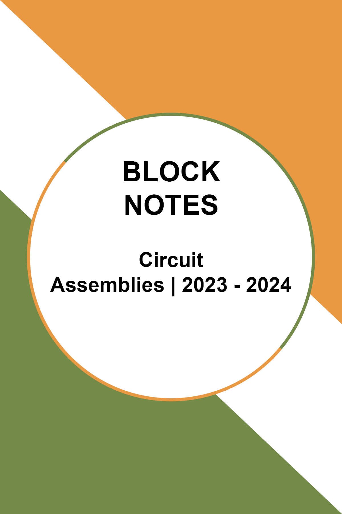 JW Block Notes Circuit Assemblies 2023 2024 Etsy