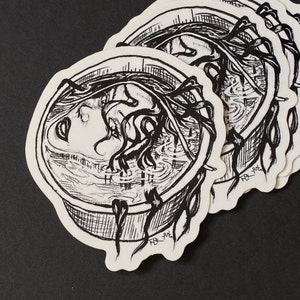 Lilith&#39;s Well - Horror Art Sticker