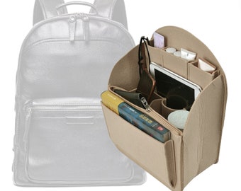 The Backpack Organizer - The Traveler Backpack Insert with felt zipper pocket - Handbag Storage - Purse Liner Pocket Laptop iPad