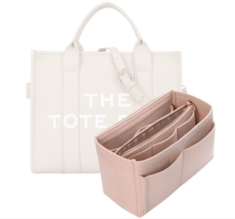 The Tote Bag Organizer the Traveler Tote Insert With Detachable Felt