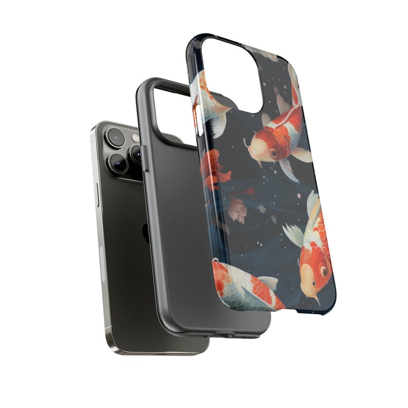 Koi Fish Phone Case, Goldfish Phone Case, Japanese Fish Phone Cover, Zen Pond Aquarium Case / iPhone 16, 15, 14, 13, 12, 11, Samsung, Pixel