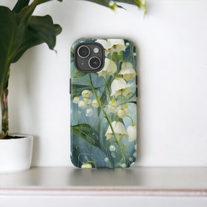 Lillies of the Valley MagSafe Case, Spring Bloom Floral Phone Case, Summer Flowers Zen Garden Aesthetic Phone Cover / iPhone 16, 15, 14, 13