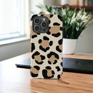 Leopard Print Phone Case, Animal Print Case, Exotic Safari Phone Cover, Savannah Style Case / iPhone 16, 15, 14, 13, 12, 11, Samsung, Pixel