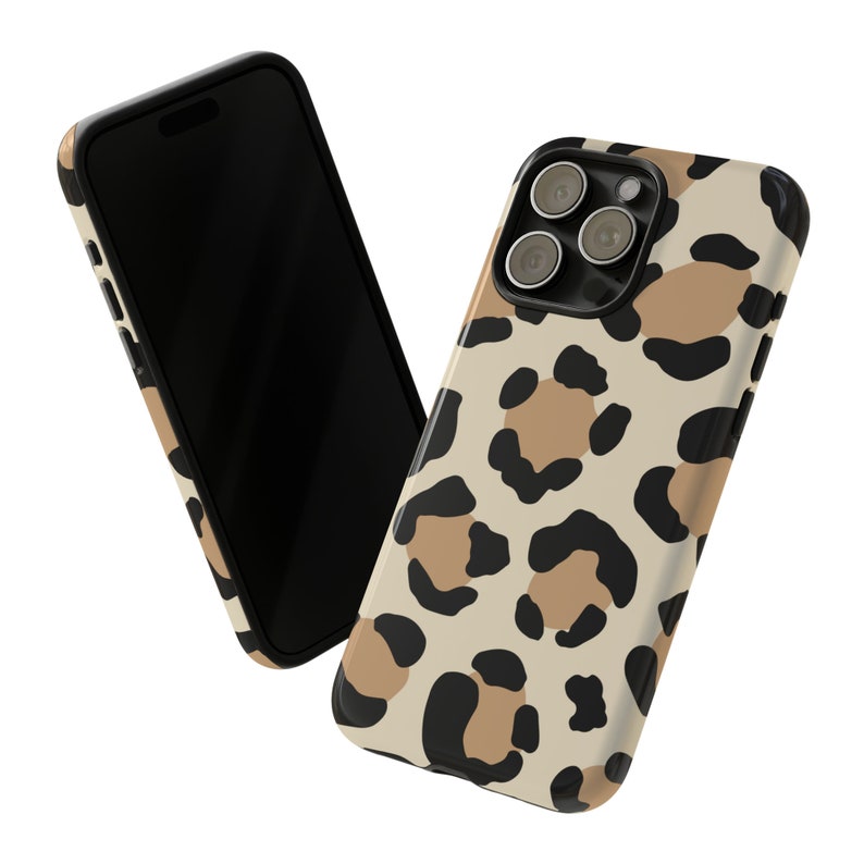 Leopard Print Phone Case, Animal Print Case, Exotic Safari Phone Cover, Savannah Style Case / iPhone 16, 15, 14, 13, 12, 11, Samsung, Pixel