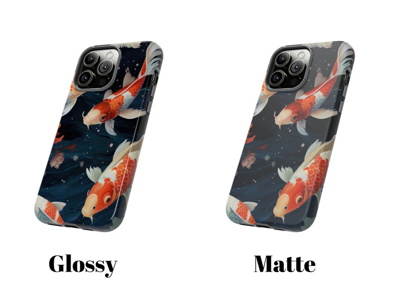 Koi Fish Phone Case, Goldfish Phone Case, Japanese Fish Phone Cover, Zen Pond Aquarium Case / iPhone 16, 15, 14, 13, 12, 11, Samsung, Pixel