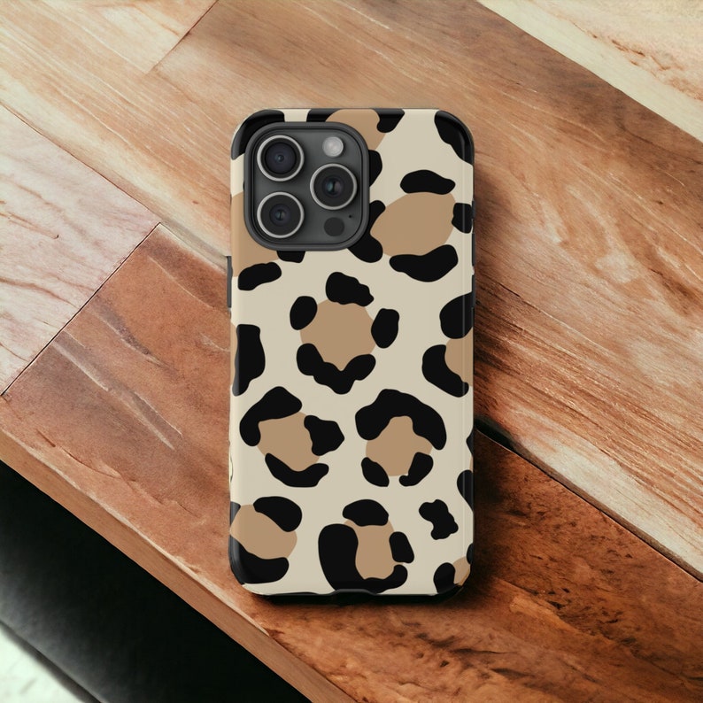 Leopard Print Phone Case, Animal Print Case, Exotic Safari Phone Cover, Savannah Style Case / iPhone 16, 15, 14, 13, 12, 11, Samsung, Pixel