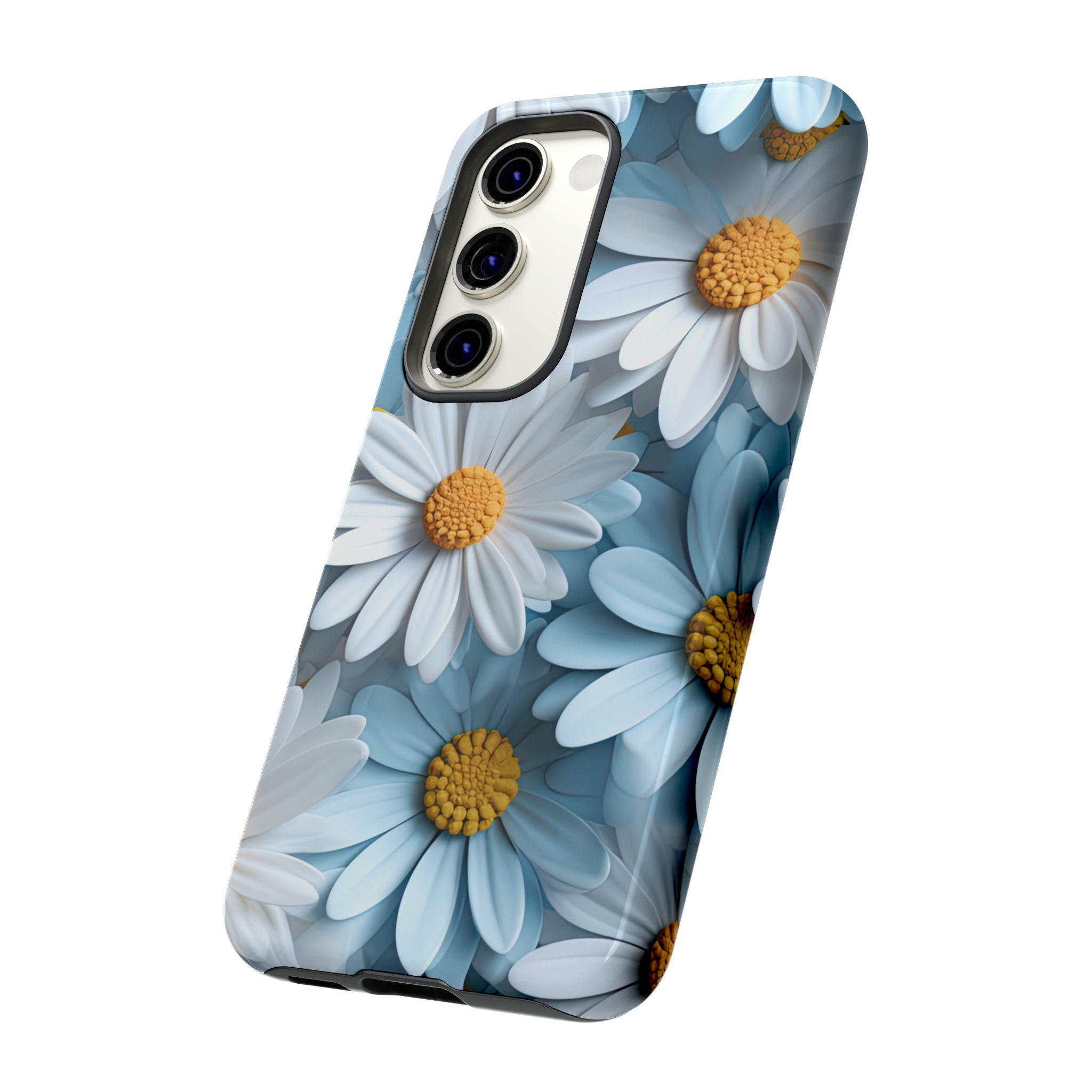 Blue Daisies Flowers Tough Phone Case, Daisy Floral Phone Cover, Spring ...