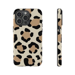 Leopard Print Phone Case, Animal Print Case, Exotic Safari Phone Cover, Savannah Style Case / iPhone 16, 15, 14, 13, 12, 11, Samsung, Pixel