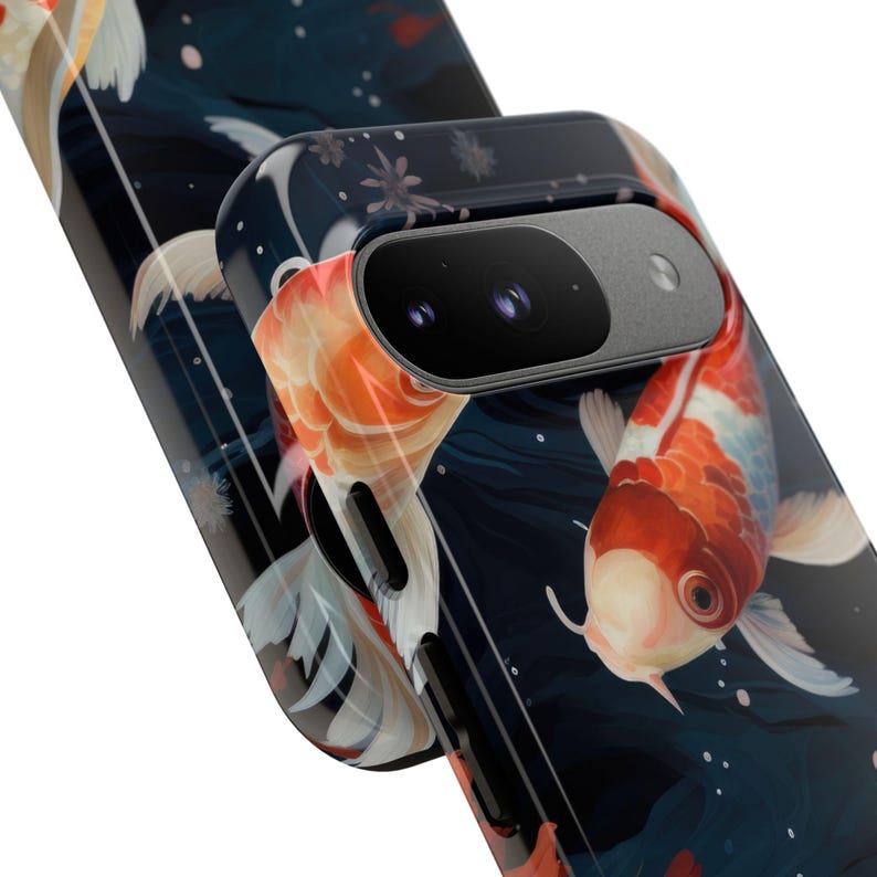 Koi Fish Phone Case, Goldfish Phone Case, Japanese Fish Phone Cover, Zen Pond Aquarium Case / iPhone 16, 15, 14, 13, 12, 11, Samsung, Pixel