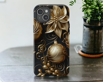 Christmas Gold Ornaments MagSafe Phone Case - MagSafe Compatible for iPhone 17, 16, 15, 14, 13