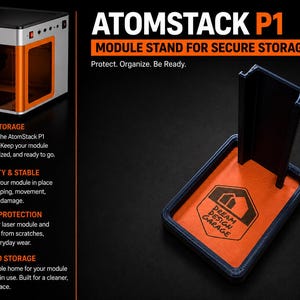 Atomstack P1 Laser Module Holder | Diode & IR Storage Stand