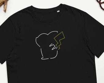 Pikachu Outline - Unisex organic cotton t-shirt