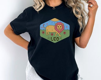 Lejon T-shirt, Lejon, Stjärntecken, Komfortfärger