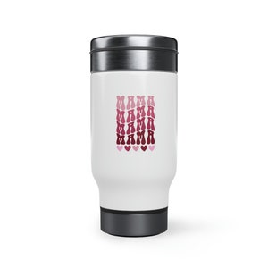 Mama Stainless Steel Travel Mug with Handle, 14oz